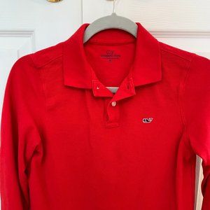 Vineyard Vines Boys Long Sleeve Polo -M